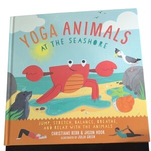 Kane Miller Yoga Animals At the Seashore Book Red Kids Children's Book